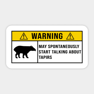 Funny Tapirs Quote Sticker